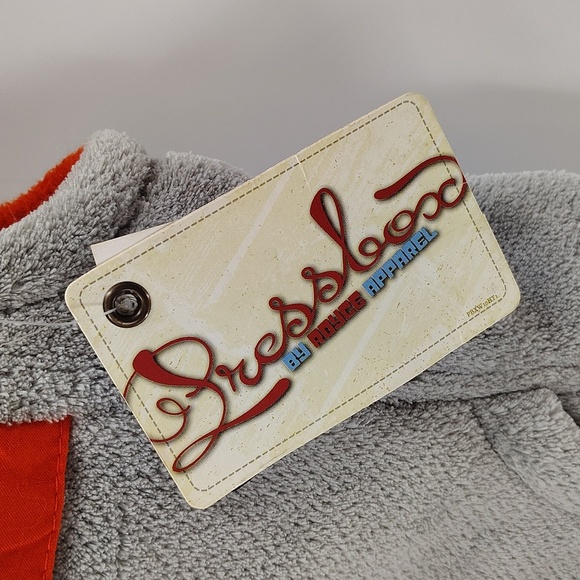 Pressbox Zip Up Vest Size Large Gray OSU Cowboys Oklahoma State Velour NWT - Picture 3 of 6